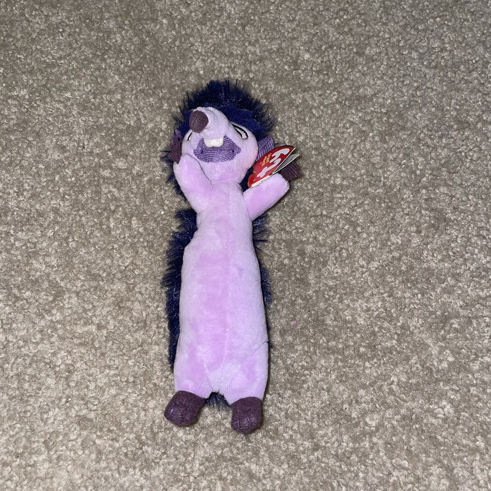 Ty Beanie Babies Dos Hedgehog Plush Ferdinand Movie Purple Stuffed Animal 2017